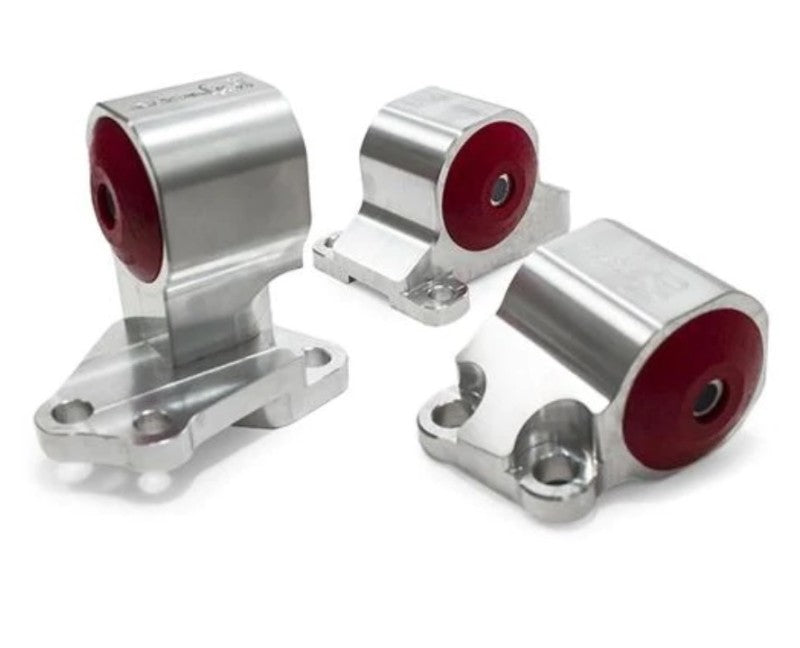 Innovative 92-95 Civic B/D Series Silver Aluminum Mounts 95A Bushings (Auto to Manual Hydro 2 Bolt)