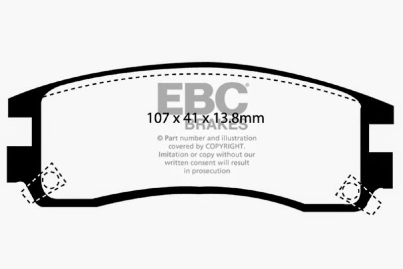 
                      
                        EBC 94-95 Buick Regal 3.1 Redstuff Rear Brake Pads
                      
                    