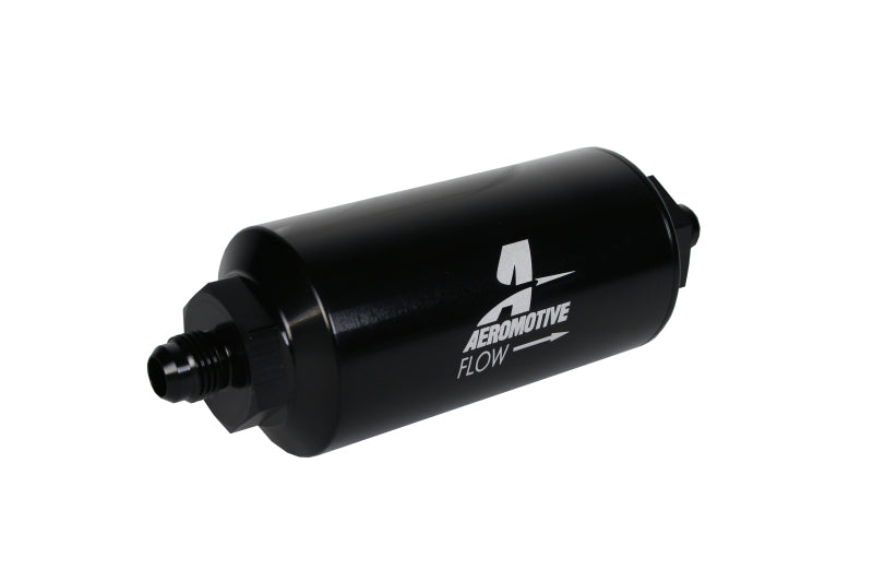 
                      
                        Aeromotive In-Line Filter - (AN-6 Male) 10 Micron Fabric Element Bright Dip Black Finish
                      
                    