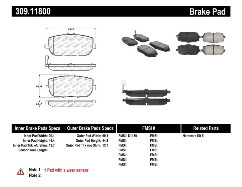 
                      
                        StopTech OE Fit Rear Sport Brake Pads
                      
                    