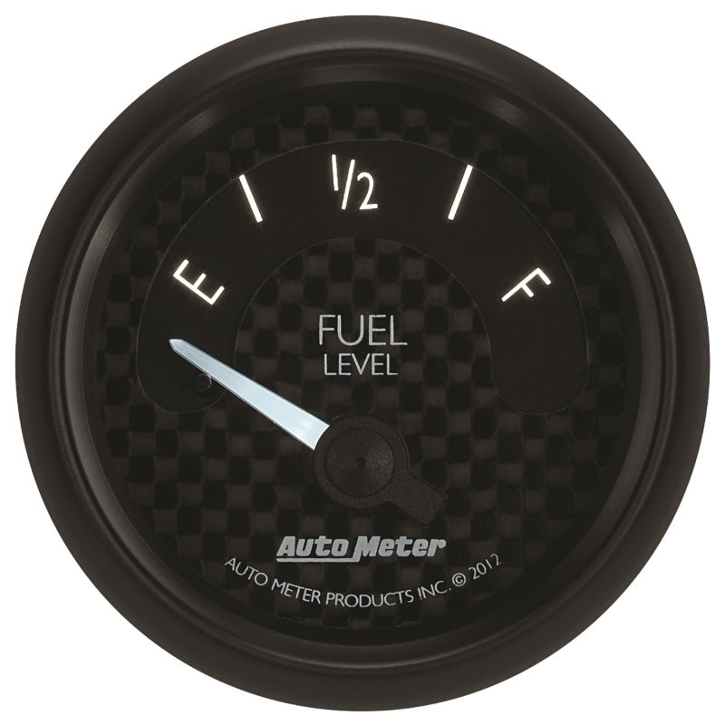 
                      
                        Autometer GT Series 52mm Short Sweep Electronic 240-33 ohms Fuel Level (For use w/ 3262)
                      
                    