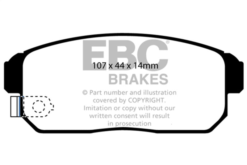 
                      
                        EBC 02-03 Infiniti G20 2.0 Redstuff Rear Brake Pads
                      
                    