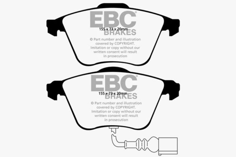 
                      
                        EBC 07-10 Audi TT Quattro 3.2 Redstuff Front Brake Pads
                      
                    