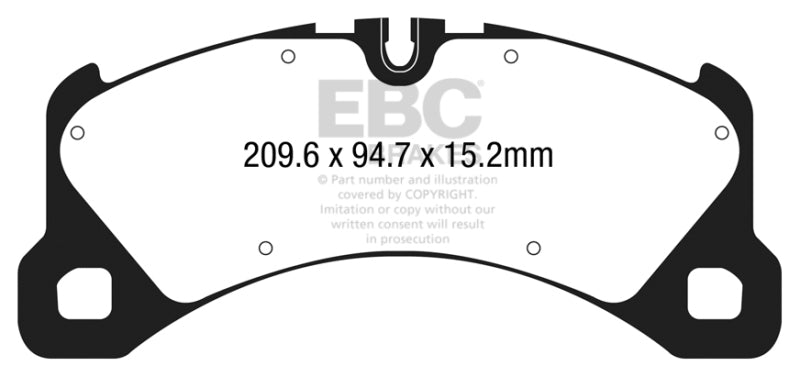 
                      
                        EBC 14+ Porsche Macan (Cast Iron Rotors only) 3.0 Twin Turbo Yellowstuff Front Brake Pads
                      
                    