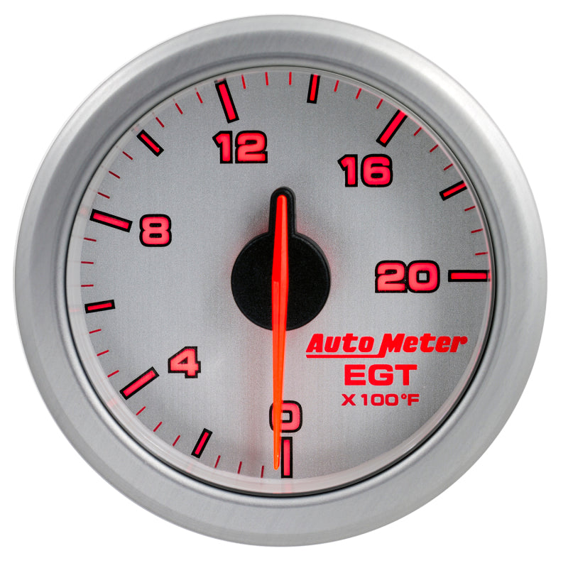 
                      
                        Autometer Airdrive 2-1/16in EGT Gauge 0-2000 Degrees F - Silver
                      
                    