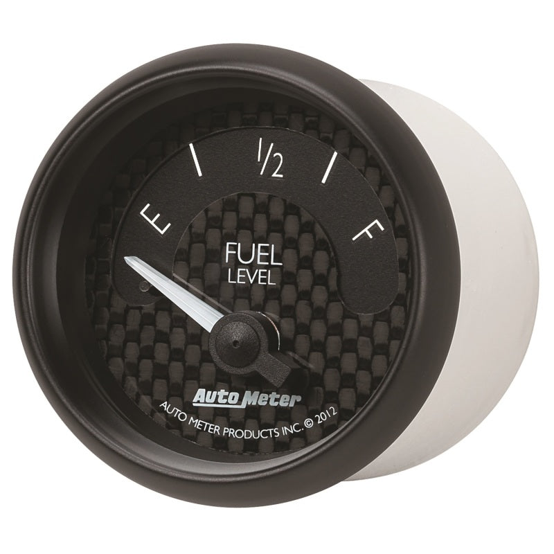 
                      
                        Autometer GT Series 52mm Short Sweep Electronic 0-90 ohms Fuel Level (For most 65-97 GM)
                      
                    