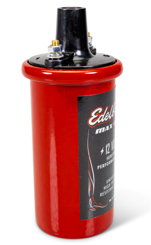 
                      
                        Edelbrock Ignition Coil - Electric Oil Filled - .70 PR Red w/ Black Top
                      
                    