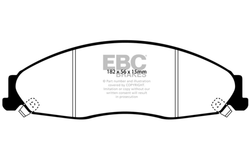 
                      
                        EBC 02-05 Cadillac CTS 2.6 Greenstuff Front Brake Pads
                      
                    