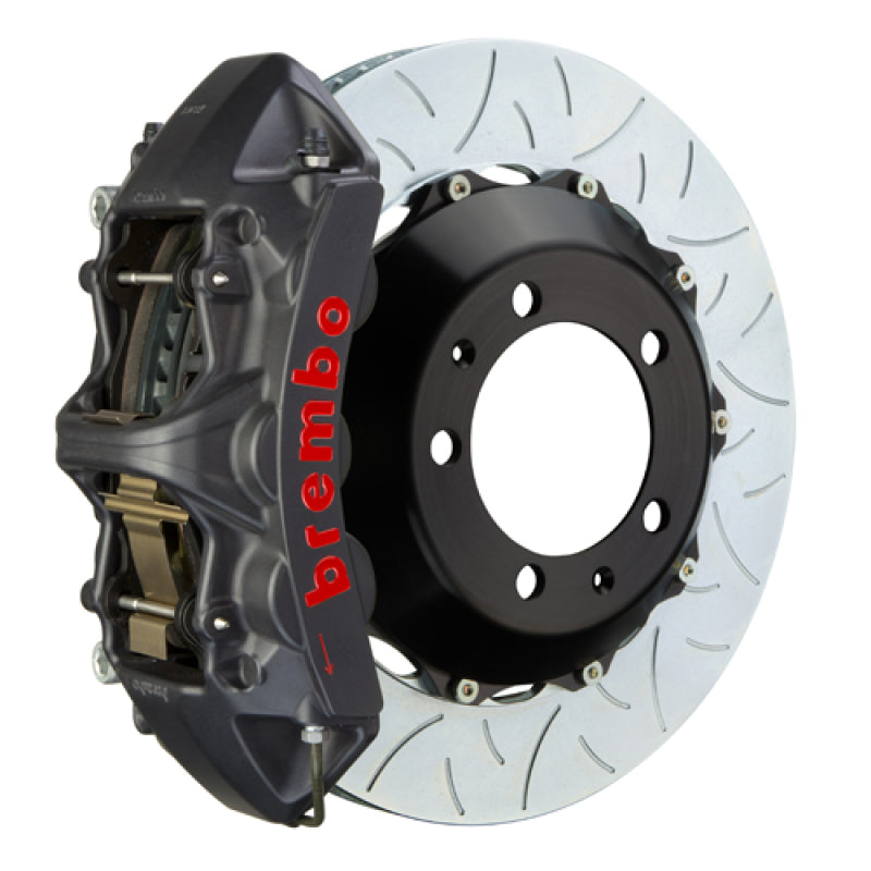 Brembo 95-98 993 C2/C4/C4S/Turbo Fr GTS BBK 6 Piston Cast 355x32 2pc Rotor Slotted Type3-Black HA