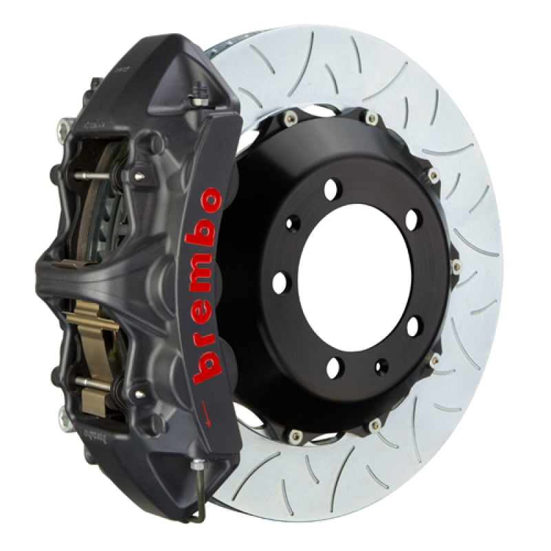 Brembo 00-02 S4/02-05 A4/06-08 A4 Vorne GTS BBK 6 Kolben Guss 355x32 2pc Rotor Schlitz Typ3-Schwarz HA