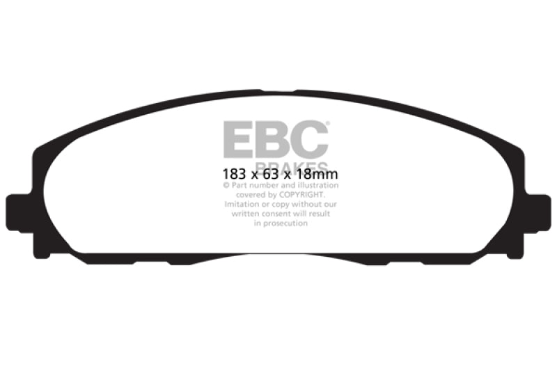 
                      
                        EBC 12+ Chrysler Town & Country 3.6 Yellowstuff Front Brake Pads
                      
                    