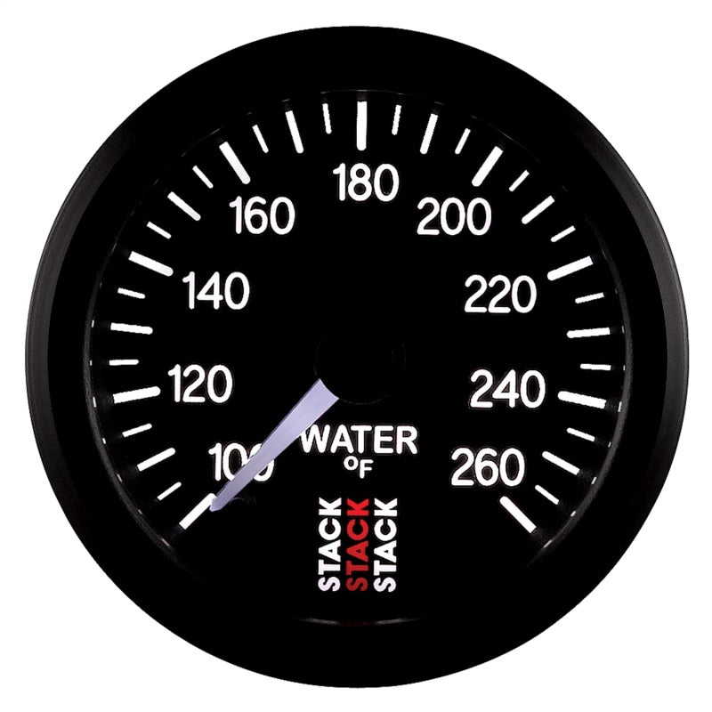 
                      
                        Autometer Stack 52mm 100-260 Deg F 1/8in NPTF Male Pro Stepper Motor Water Temp Gauge - Black
                      
                    