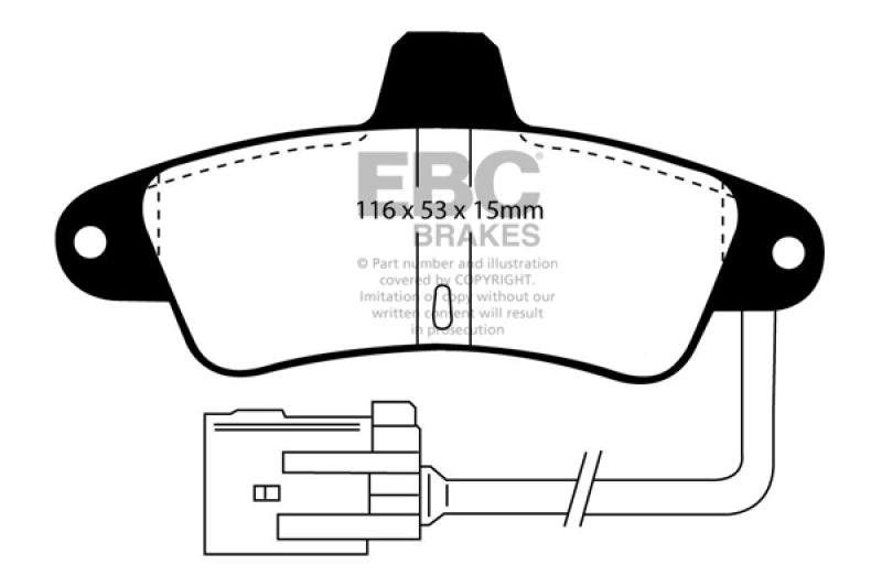 
                      
                        EBC 95-00 Ford Contour 2.0 Greenstuff Rear Brake Pads
                      
                    