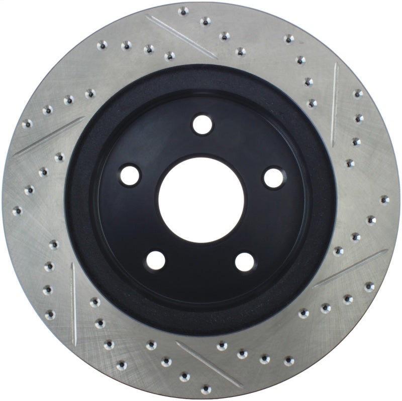 
                      
                        StopTech 04-06 Dodge Durango / 02-10 Ram 1500 (exc Mega Cab) Front Right Slotted & Drilled Rotor
                      
                    