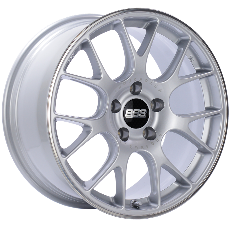 BBS CH-R 18x8.5 5x112 ET47 Brilliant Silver Polished Rim Protector Wheel -82mm PFS/Clip Required