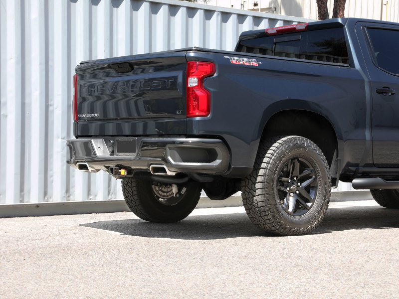 Układ wydechowy aFe Gemini XV 3in 304 SS Cat-Back z wycięciem 19-21 GM Silverado/Sierra 1500 V8