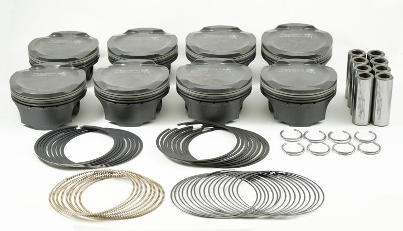 Mahle MS Piston Set Ford Coyote 314ci 3.701in Bore 3.650in Stroke 5.933in Rod .866 Pin -1cc 11CR