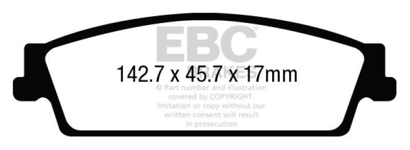 
                      
                        EBC 15+ Cadillac Escalade 6.2 2WD Greenstuff Rear Brake Pads
                      
                    