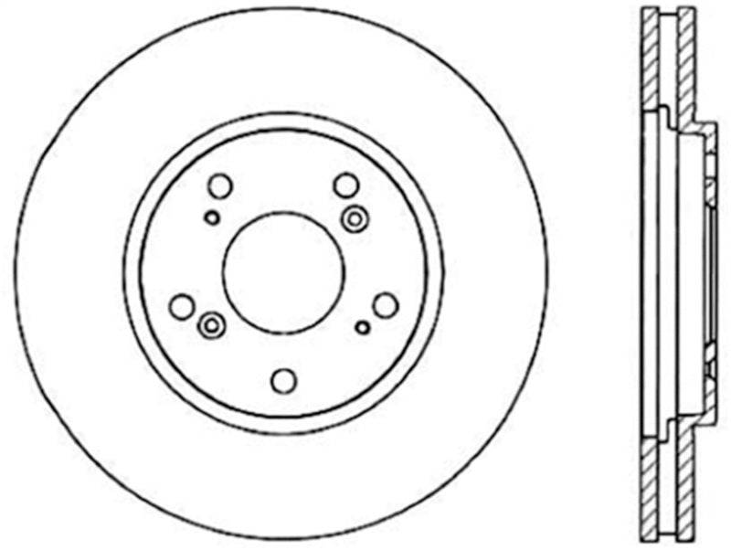 StopTech 91-96 Acura NSX Cryo Slotted Rear Left Sport Brake Rotor