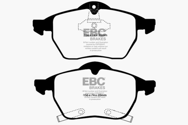 
                      
                        EBC 98 Saab 9-3 2.0 Turbo Greenstuff Front Brake Pads
                      
                    