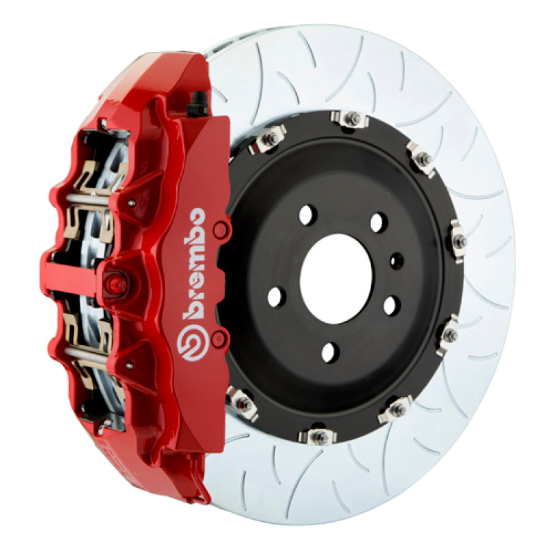 Brembo 00-05 ML500/ML55 AMG Front GT BBK 8 Kolben Guss 380x34 2pc Rotor Schlitz Typ-3-Rot