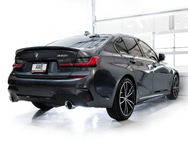 
                      
                        AWE 19–23 BMW 330i / 21–23 BMW 430i Base G2X Track Edition Axle Back Auspuff – Chrom Silber
                      
                    