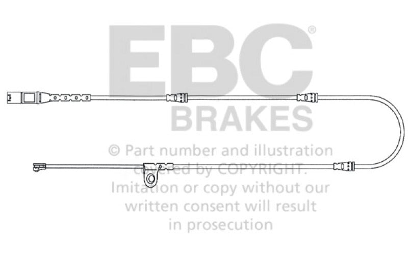 EBC 2010–2014 BMW X5 3,0 l Turbo, vordere Verschleißkabel