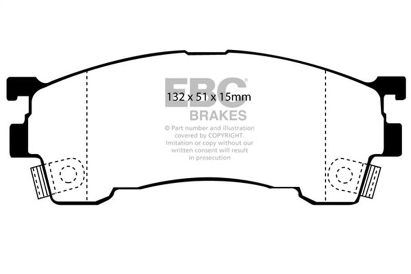 
                      
                        EBC 93-97 Ford Probe 2.0 16v Greenstuff Front Brake Pads
                      
                    