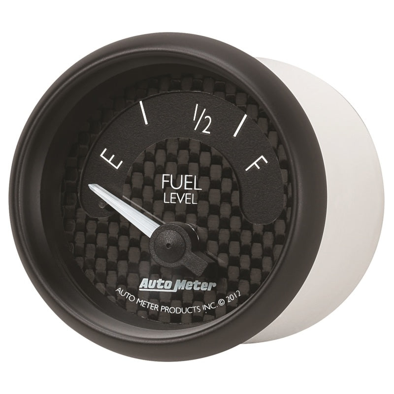 
                      
                        Autometer GT Series 52mm Short Sweep Electronic 73-10 ohms Fuel Level (For most Ford and Chrysler)
                      
                    