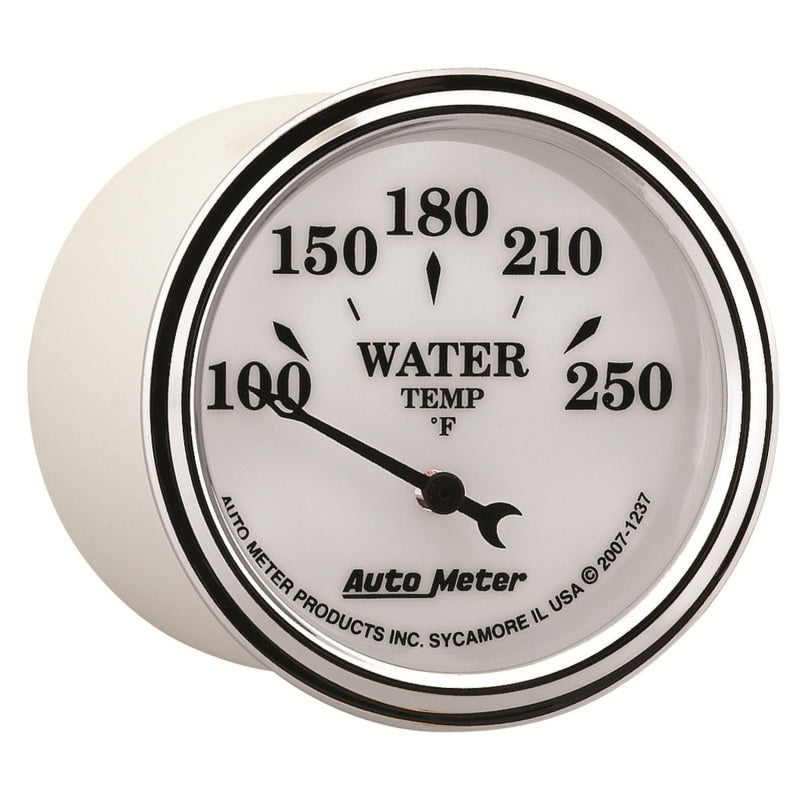 
                      
                        AutoMeter Gauge Water Temp 2-1/16in. 250 Deg. F Elec Old Tyme White II
                      
                    