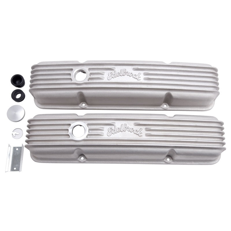 
                      
                        Edelbrock Valve Cover Classic Series Chevrolet 1959-1986 262-400 CI V8 w/ Oil Fill Hole Satin
                      
                    