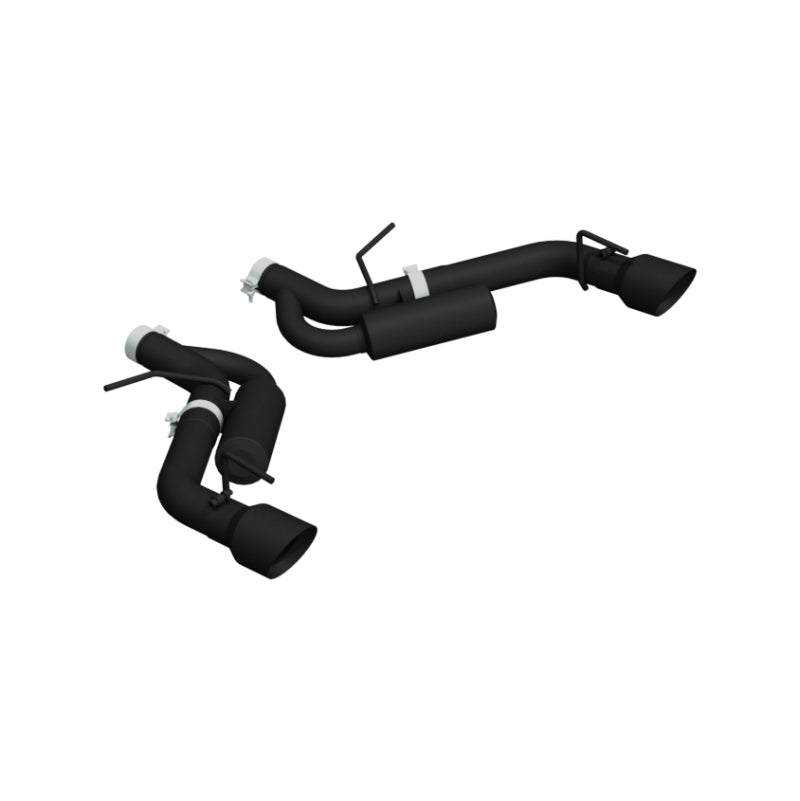 MBRP 16-19 Chevrolet Camaro SS Dual Rear Exit Axle Back w/ 4.5in OD Tips - BLK (Non NPP Models)