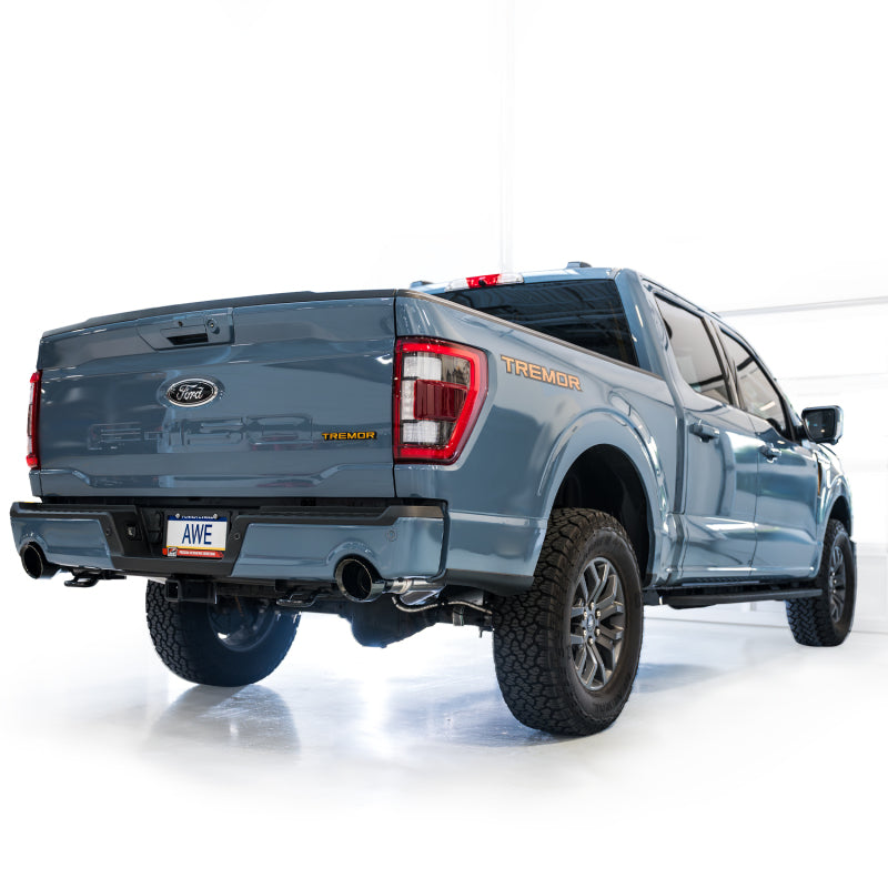 
                      
                        AWE Tuning 2021+ Ford F-150 Tremor (w/ Bumper Cutouts) 0FG Non-Resonated Catback -Diamond Black Tips
                      
                    