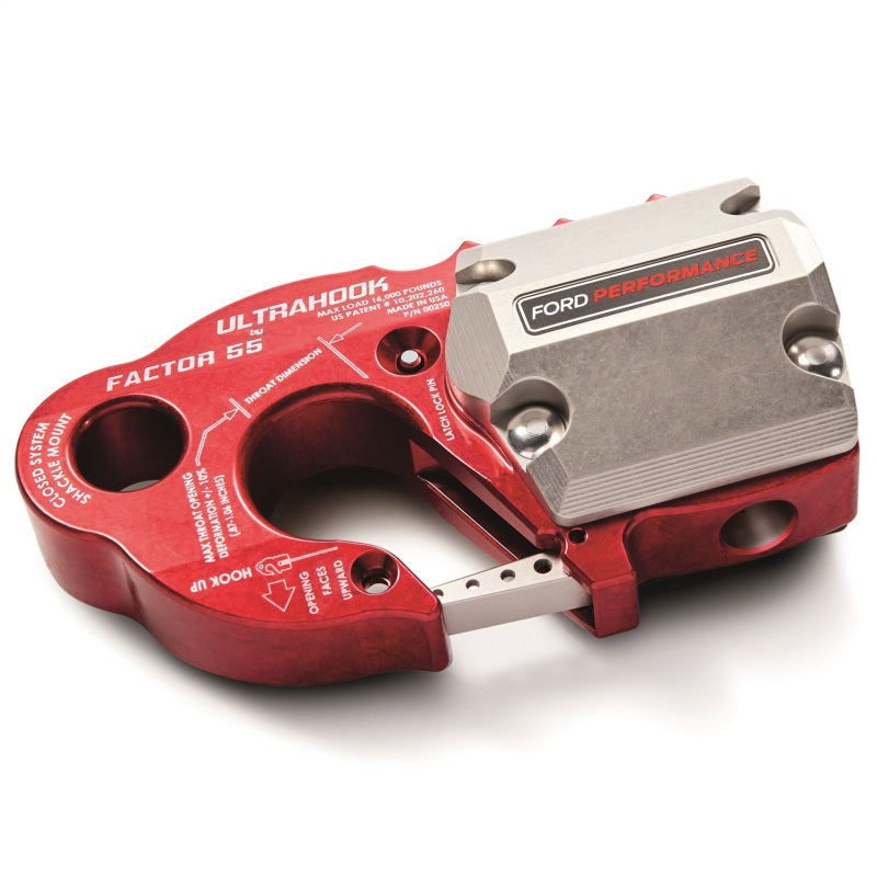 Ford Racing Factor 55 UltraHook mit Seilschutz – Rot