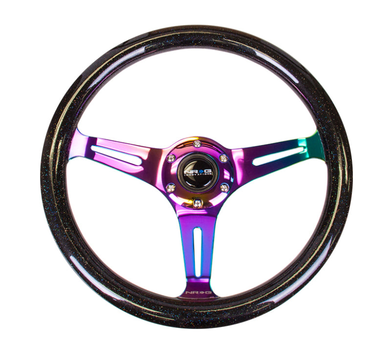 
                      
                        NRG Classic Wood Grain Steering Wheel (350mm) Black Sparkle/Galaxy Color w/Neochrome 3-Spoke
                      
                    