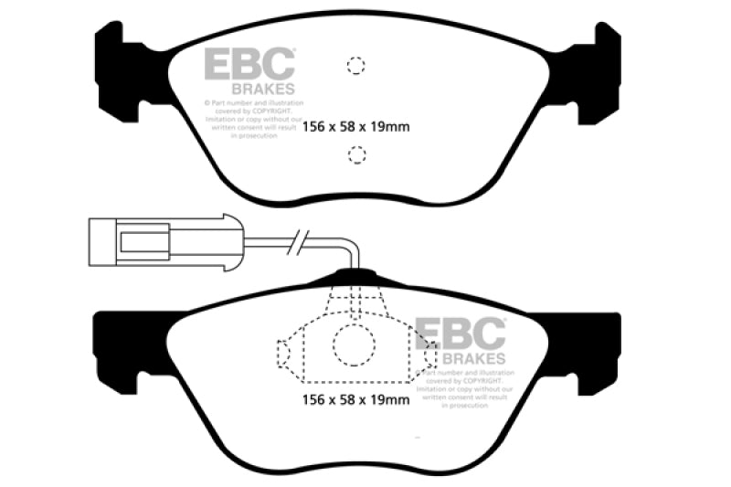 
                      
                        EBC 95-01 Alfa Romeo 145 1.8 TS Greenstuff Front Brake Pads
                      
                    