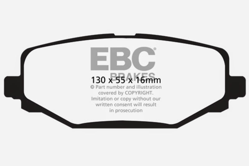 
                      
                        EBC 12+ Chrysler Town & Country 3.6 Yellowstuff Rear Brake Pads
                      
                    