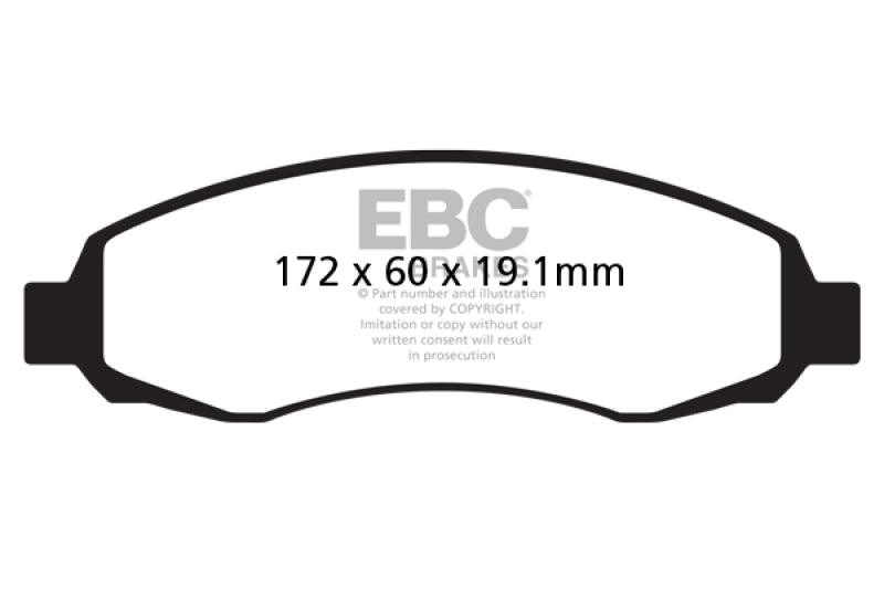 
                      
                        EBC 03-04 Dodge Dakota 2WD 3.7 Yellowstuff Front Brake Pads
                      
                    