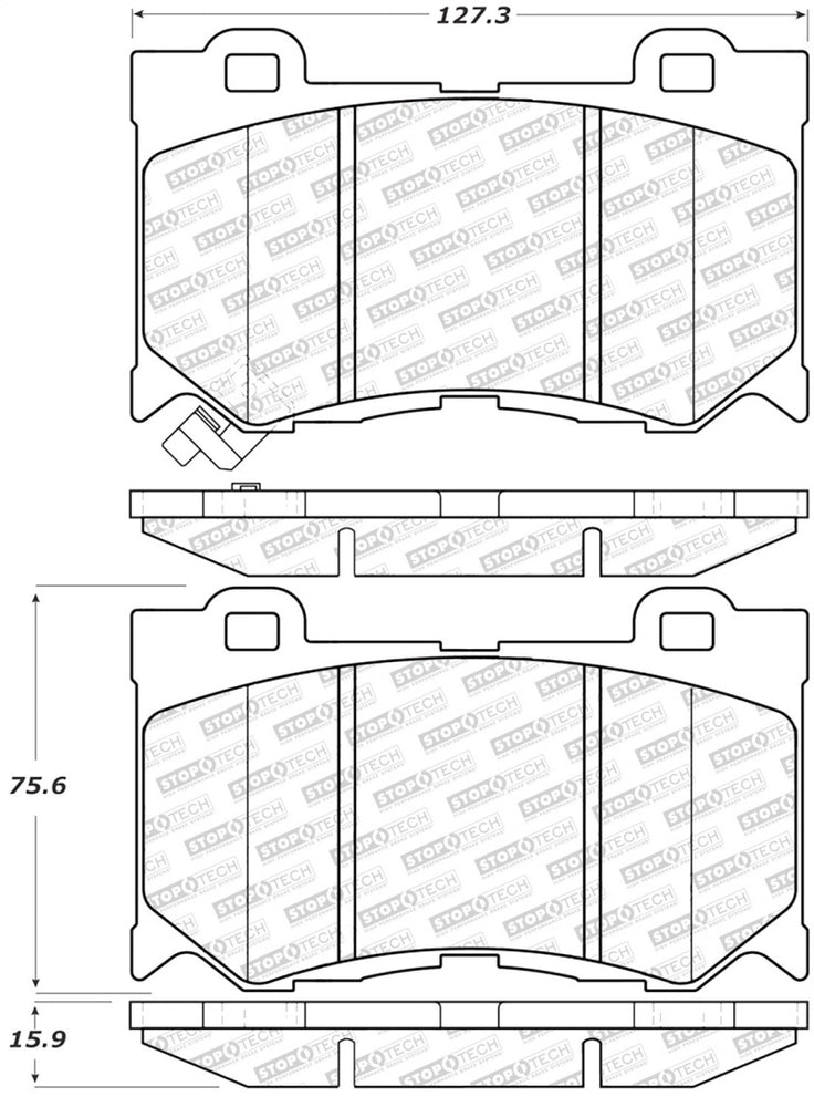 StopTech Street Select Brake Pads - Front