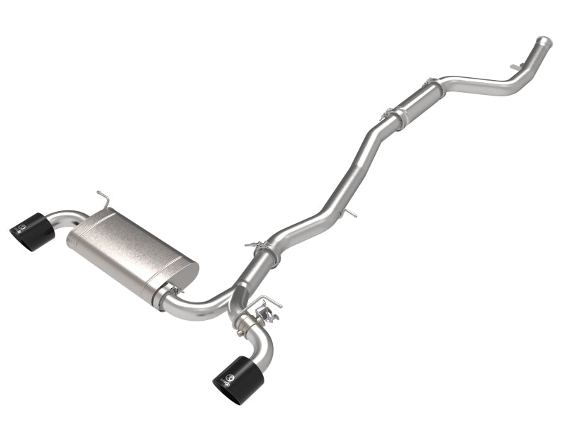 aFe POWER Takeda 2021 Toyota Supra 2.0L (t) 2.5in-3in 304 SS CB Exhaust w/ Black Tips