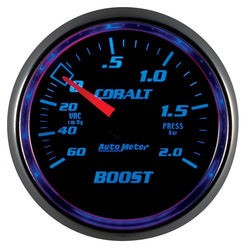 
                      
                        Autometer Cobalt 52mm 2 BAR Mechanical Boost Gauge
                      
                    