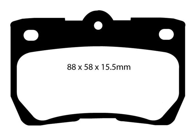 
                      
                        EBC 06-07 Lexus GS300 3.0 Yellowstuff Rear Brake Pads
                      
                    