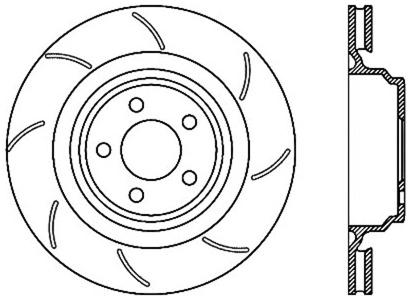 StopTech Power Slot 06-07 Chrysler SRT-8 Rear Right CRYO Slotted Rotor