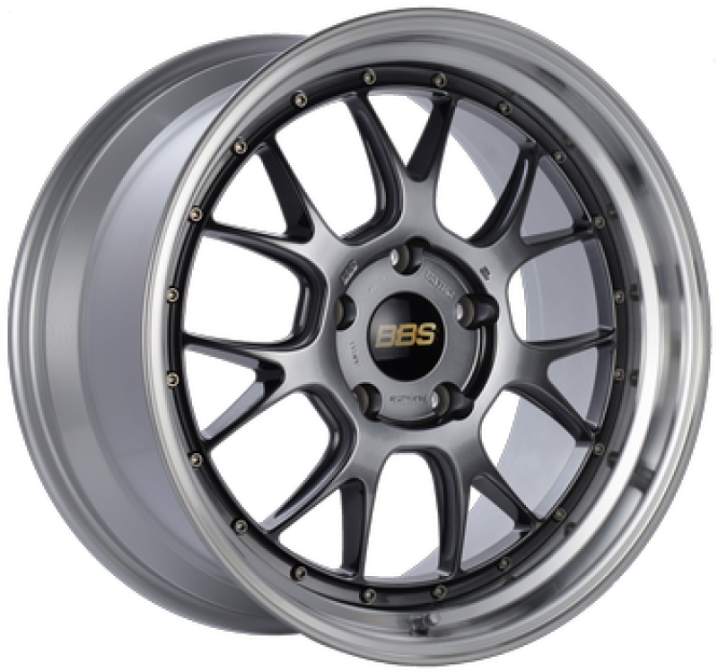 BBS LM-R 19x9.5 5x112 ET38 Diamond Black Center Diamond Cut Lip Wheel -82mm PFS/Clip Required