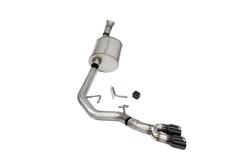 Corsa 2021–2025 Ford F-150 SuperCab/6,5 Zoll Bett 3,5 l V6 Sport Cat-Back Vorderradausstieg – Schwarz PVD