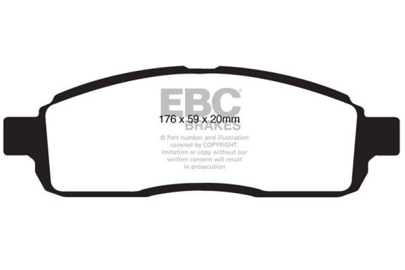 
                      
                        EBC 09 Ford F150 4.6 (2WD) 6 Lug Yellowstuff Front Brake Pads
                      
                    