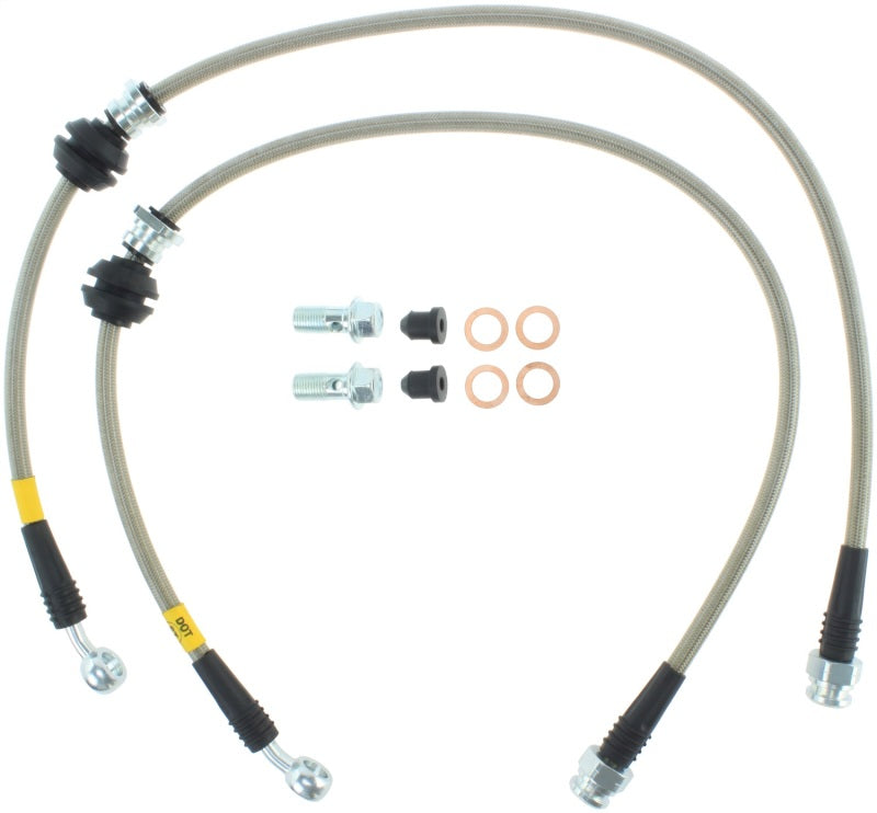 
                      
                        StopTech 08-10 Mitsubishi Lancer Stainless Steel Front Brake Lines
                      
                    