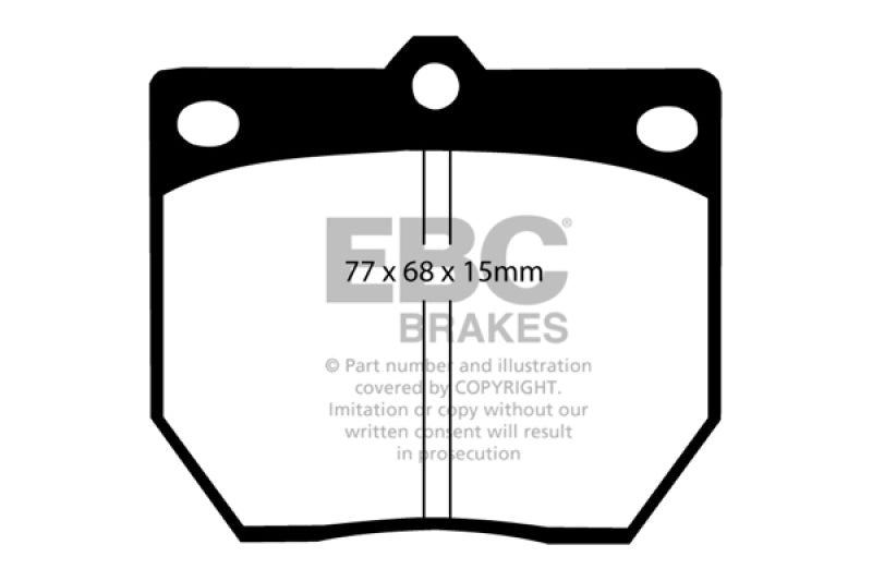 
                      
                        EBC 70-74 Datsun 240Z 2.4 Greenstuff Front Brake Pads
                      
                    