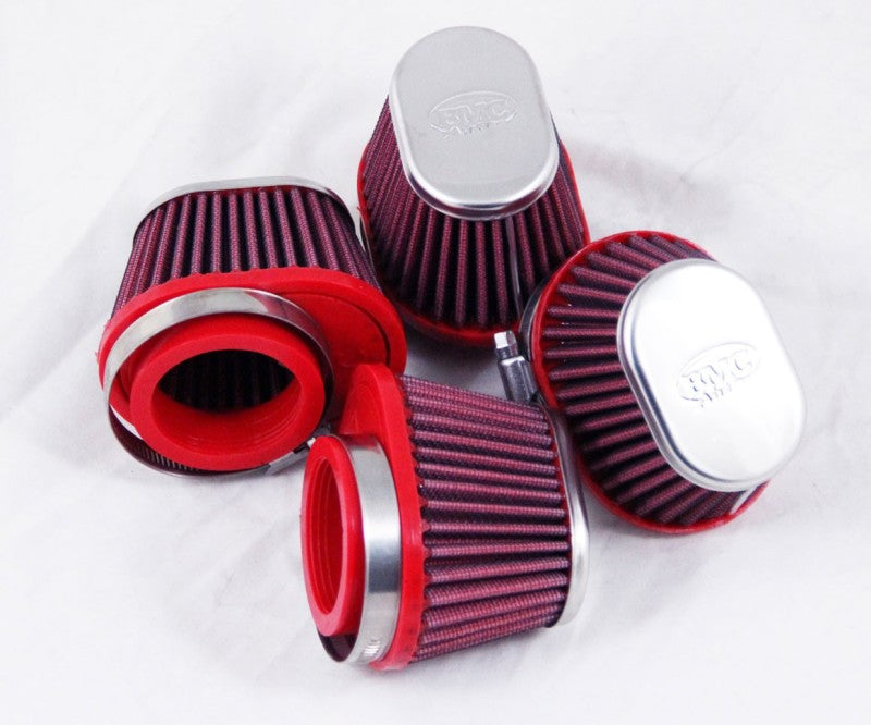 BMC konischer Vergaserfilter mit Carbon-Oberteil – links, 50 mm