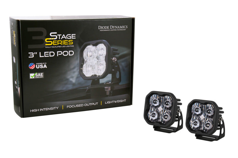 
                      
                        Diode Dynamics SS3 LED Pod Sport - White Spot Standard (Pair)
                      
                    